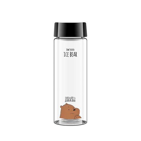 Buy Miniso Plastic Water Bottle We Bare Bears Grizzly Plastic Bottle