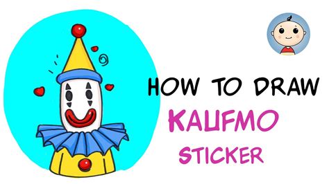 How To Draw Kaufmo Sticker From The Amazing Digital Circusstep By Step Youtube