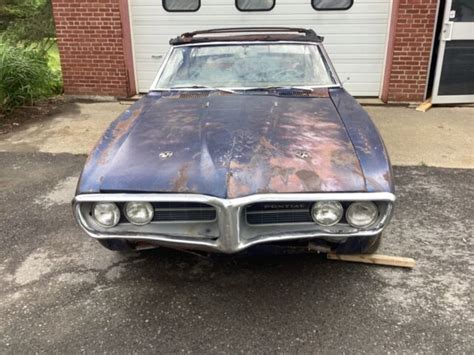 1967 67 Pontiac Firebird Convertible Project Car for sale