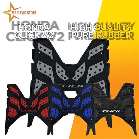 Honda Click I I Rubber Footboard Matting With Bolts For Honda