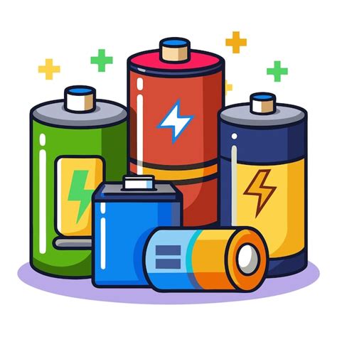 Batteries clipart vector art and illustration | Premium AI-generated vector