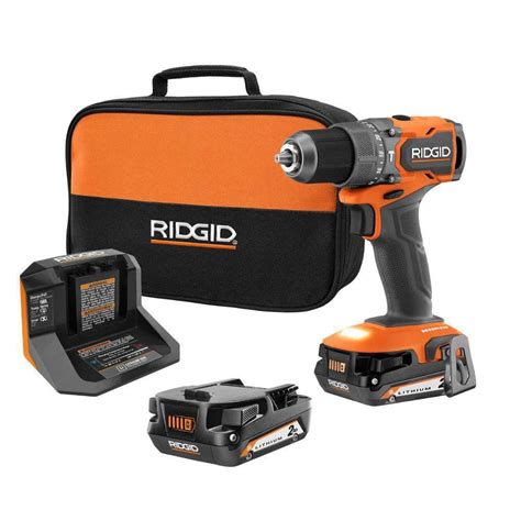 Ridgid V Subcompact Brushless Cordless In Hammer Drill Kit With