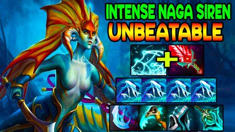 Intense Naga Siren Unbeatable Carry Intense Team Fight Dota 2 Gameplay Youtube