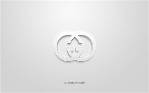 Download Wallpapers Gucci Logo White Background Gucci 3d Logo 3d Art