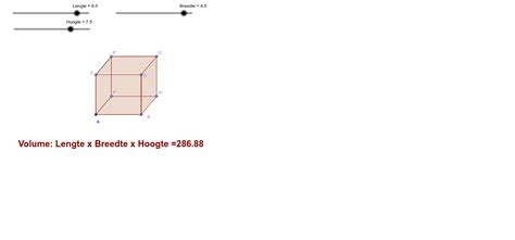 volume van 'n reghoekige prisma – GeoGebra