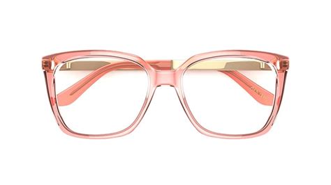 Alex Perry Womens Glasses Ap 69 Pink Square Plastic Acetate Frame