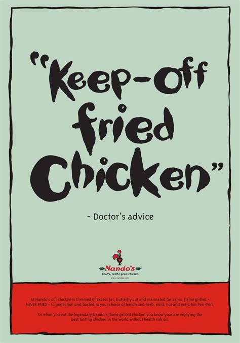 Nandos Print Advert By Bates Kfc Ads Of The World™