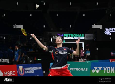 Kuala Lumpur Malaysia 11th Jan 2023 China S Chen Yufei Hits A