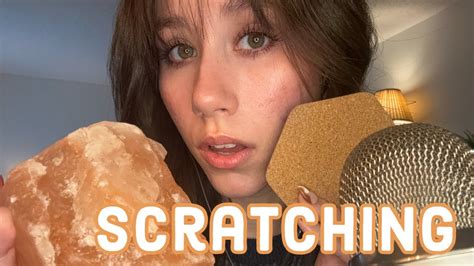 ASMR Textured Scratching W Mouth Sounds Cork Board Salt Shoes