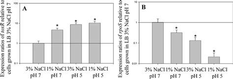 Expression Analysis Of Toxr Vp0820 And Rpos Vp2553 At 1 And 3