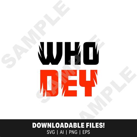 Who Dey DIGITAL DOWNLOAD - Etsy