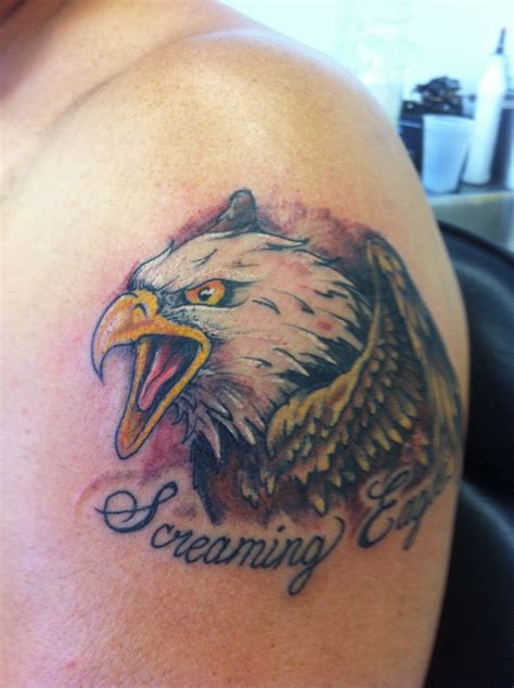 screaming eagle by tattoo ozzy | Picture tattoos, Chest tattoo images ...