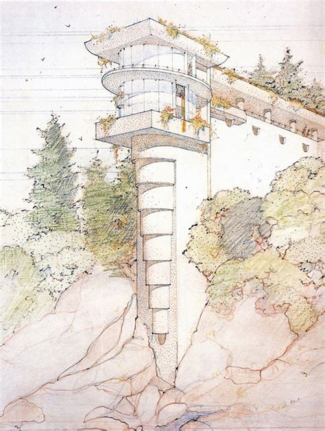 Architectural Drawings Frank Lloyd Wrights Spectacular Seacliff