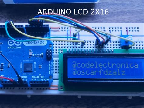 Arduino Lcd 2x16 Código Electrónica