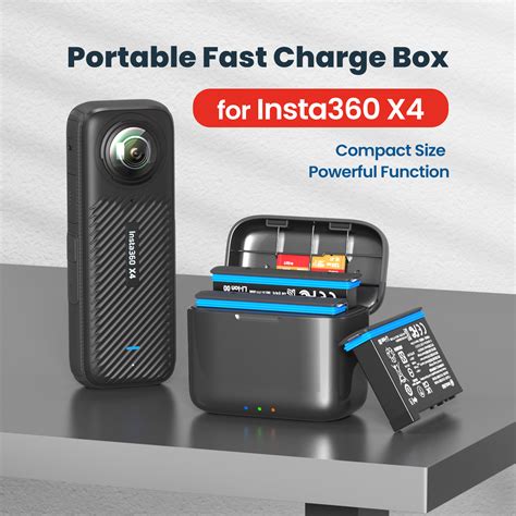 Amagisn Insta360 X4 Fast Portable Fast Charging Box Trippro Trading Co