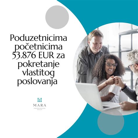 Poduzetnicima početnicima 53 876 EUR za pokretanje vlastitog poslovanja