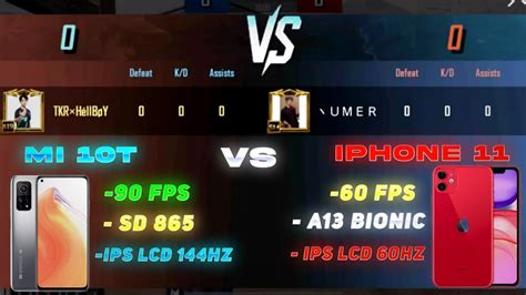Xiaomi Mi 10t Vs Iphone 11🔥 Pubg Tdm Test Ios 60 Fps Vs Android 90