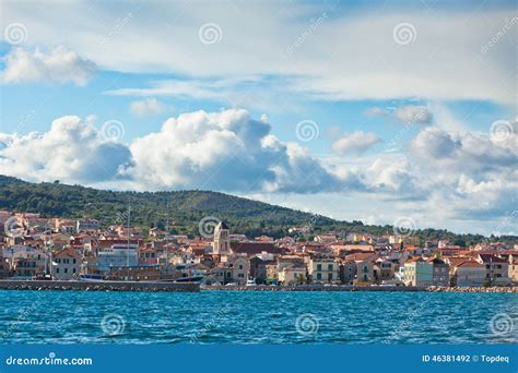 Vodice, Croatia View from the Sea Stock Photo - Image of location, exterior: 46381492