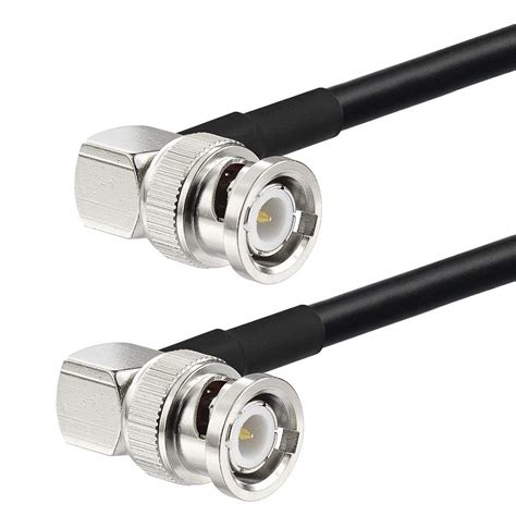 Amazon Eightwood BNC Male To BNC Male Right Angle Cable RG58 Coax