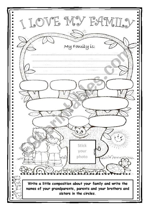 I LOVE MY FAMILY - ESL worksheet by Jinsue