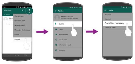 Cómo cambiar la cuenta de móvil de WhatsApp Haras Dadinco