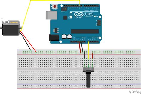 Servo Motor With Arduino Uno And Potentiometer Wiring Diagram Schematic Images