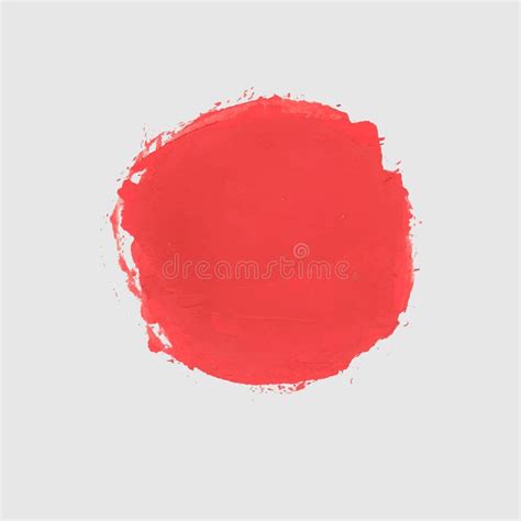 Red Paint Circle Stock Illustration Illustration Of Acrylic 85072803