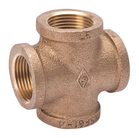 Zoro Select Brass Cross Fnpt Pipe Size Ul Zoro