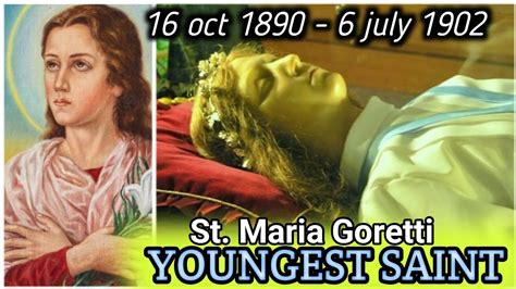 INCORRUPTIBLE BODY Of St Maria Goretti BIOGRAPHY YouTube