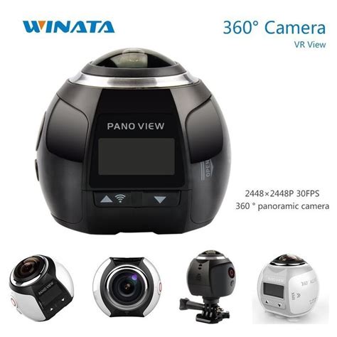 4K 360 Action Camera Panoramic Camera 2448 2448 Ultra HD Panorama 360