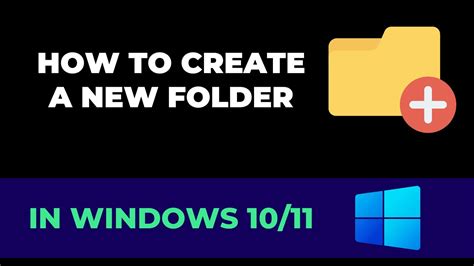 How To Create A New Folder In Windows Youtube