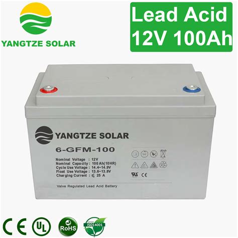 12V 100ah Lead Acid Deep Cycle Rechargeable AGM Battery For Solar