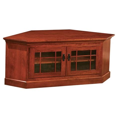 Corner Cherry Tv Stand Corner Tv Stand Amish Furniture Corner Tv