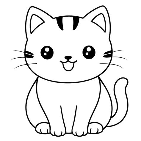 Cat clipart black white Vectors & Illustrations for Free Download | Freepik