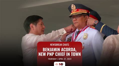 Newsbreak Chats Benjamin Acorda New PNP Chief In Town YouTube