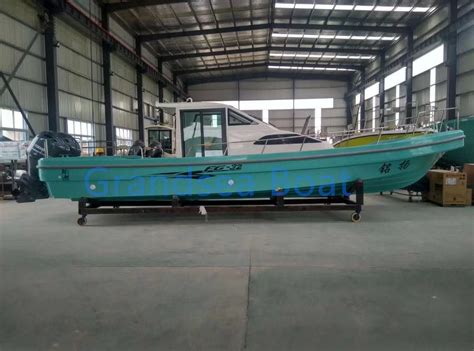 Chinese M Panga Fiberglass Frp Cabin Fishing Boat For Sale Panga