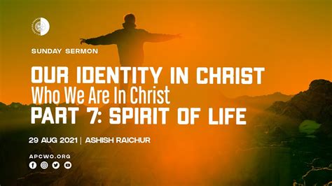 Spirit Of Life Part 7 Our Identity In Christ Online Church Service