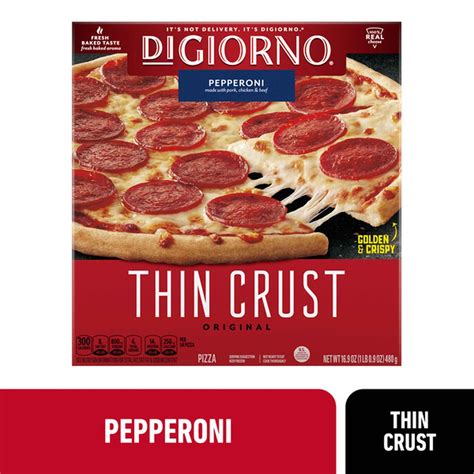 Digiorno Classic Thin Crust Pepperoni Pizza 16 9 Oz Delivery Or Pickup Near Me Instacart