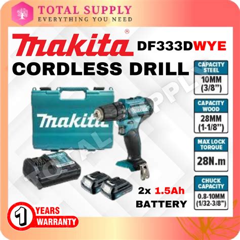 MAKITA DF333D SERIES DF333DWYE / DF333DWAE / DF333DZ CORDLESS DRIVER ...