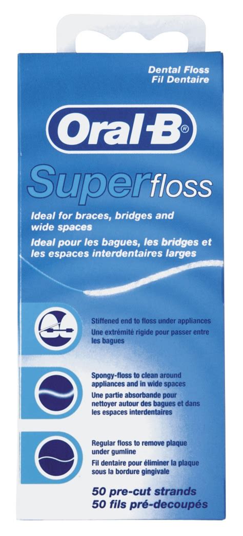 Зубная нить Oral-B Super floss 50 шт. купить | ELMIR - цена, отзывы ...
