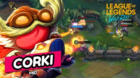 Wild Rift Corki Mid Lane Gameplay Patch C Build Y Runas Youtube