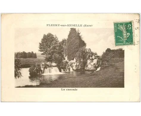 Carte Postale Ancienne 27 FLEURY SUR ANDELLE La Cascade Et Sa Roue