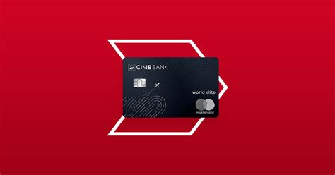 Travel World Elite Credit Card Travel Rewards Card Cimb