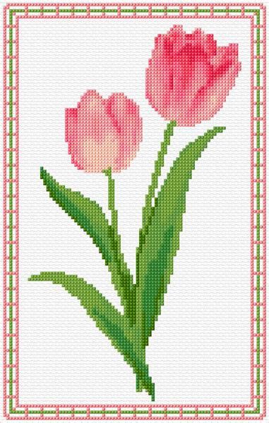 Tulips Cross Stitch Designs