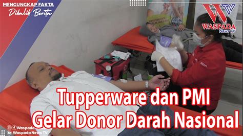 Tupperware Dan PMI Gelar Donor Darah Nasional WASPADA NEWS TV YouTube