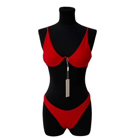 Aqua Tropic Swimwear Bikini Red S