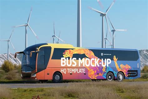 Bus Mockup | Creative Photoshop Templates ~ Creative Market