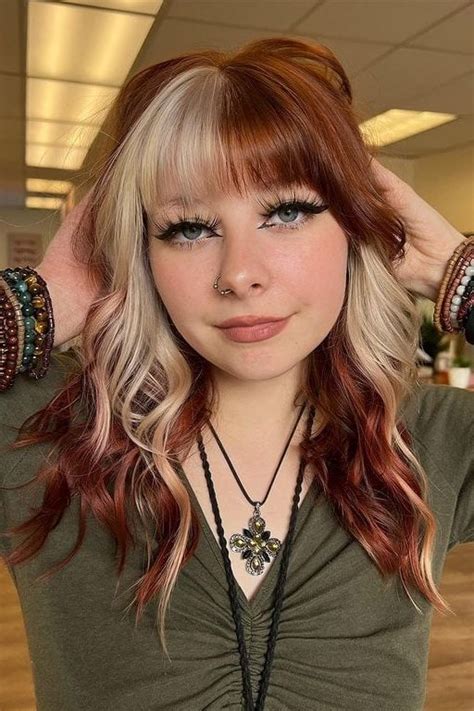 Split Dye Hair Ideas 25 Cool Hair Looks In 2023 Split Dyed Hair