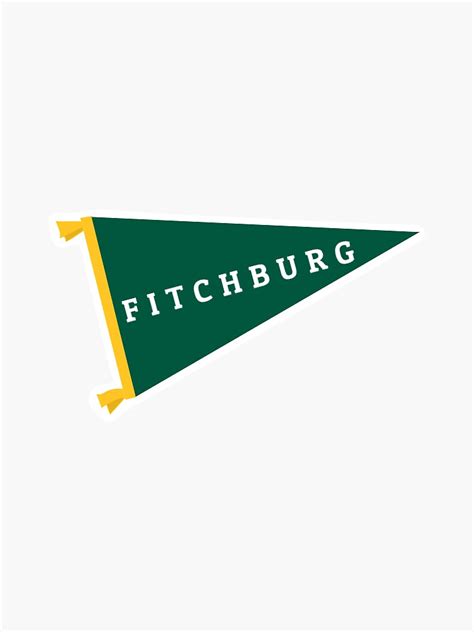 Fitchburg State Pennant Sticker Sticker By Lindsey788 Redbubble