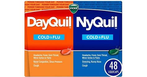 Vicks Dayquil Nyquil Cold And Flu 48 Liquid Capsule • Price